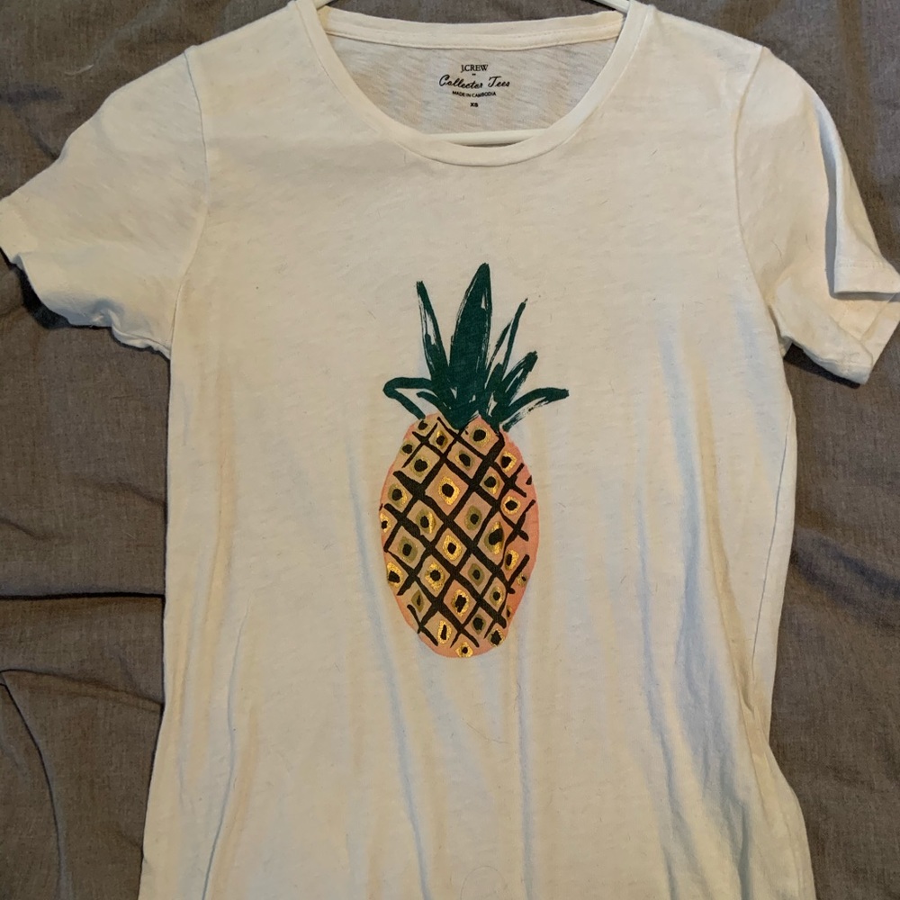 J Crew Pineapple Collectors Tee